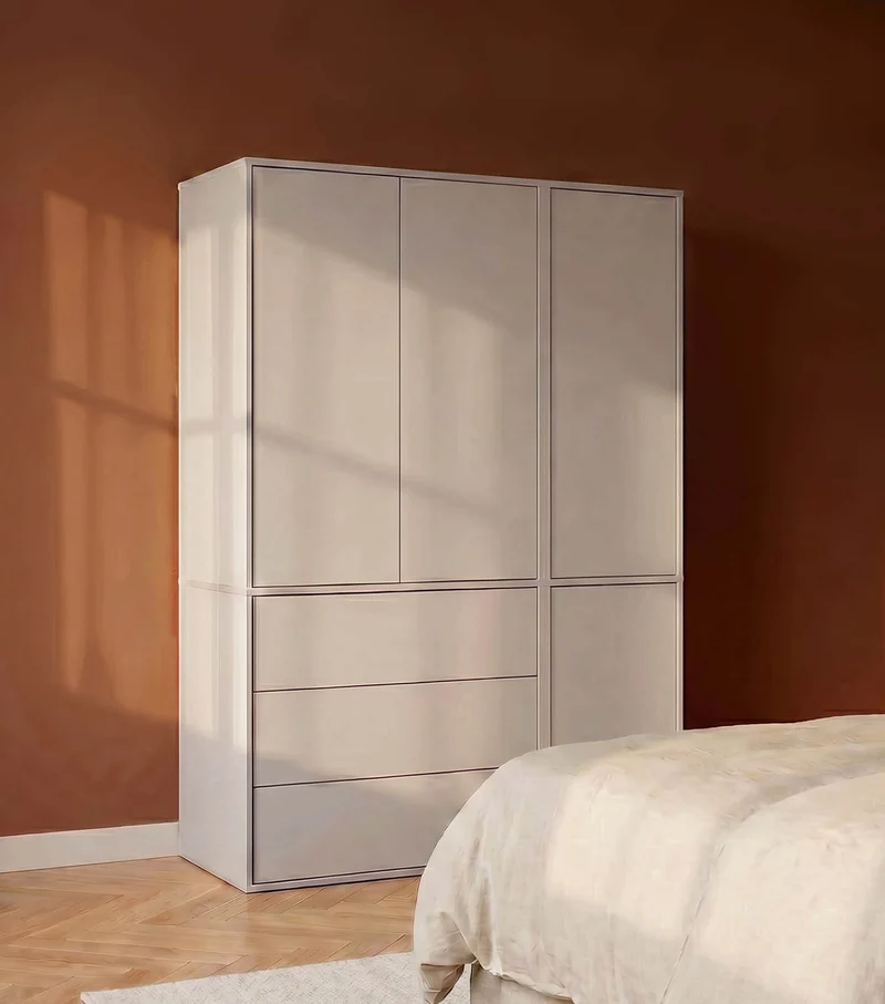 Kleiderschrank in Kaschmir-Beige 'Robe'