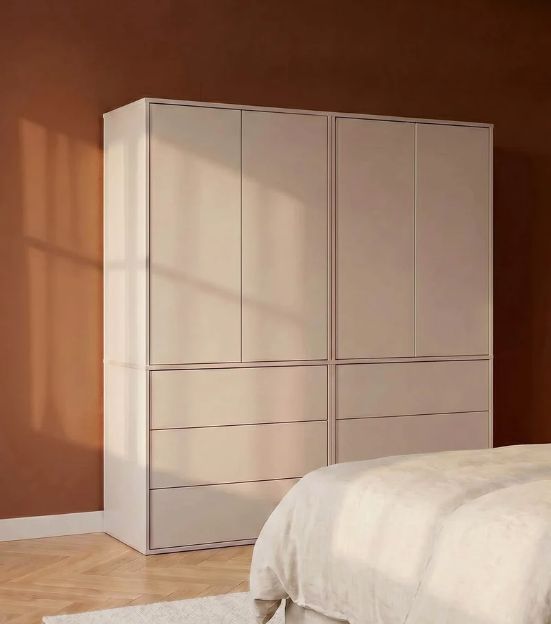 Kleiderschrank in Kaschmir-Beige 'Robe'