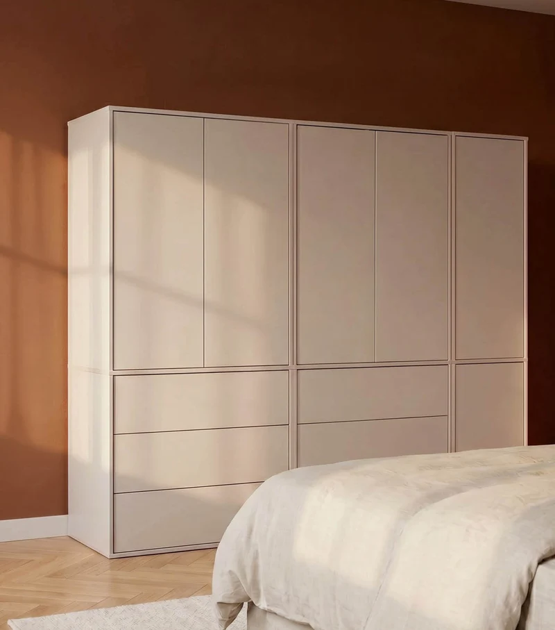 Kleiderschrank in Kaschmir-Beige 'Robe'