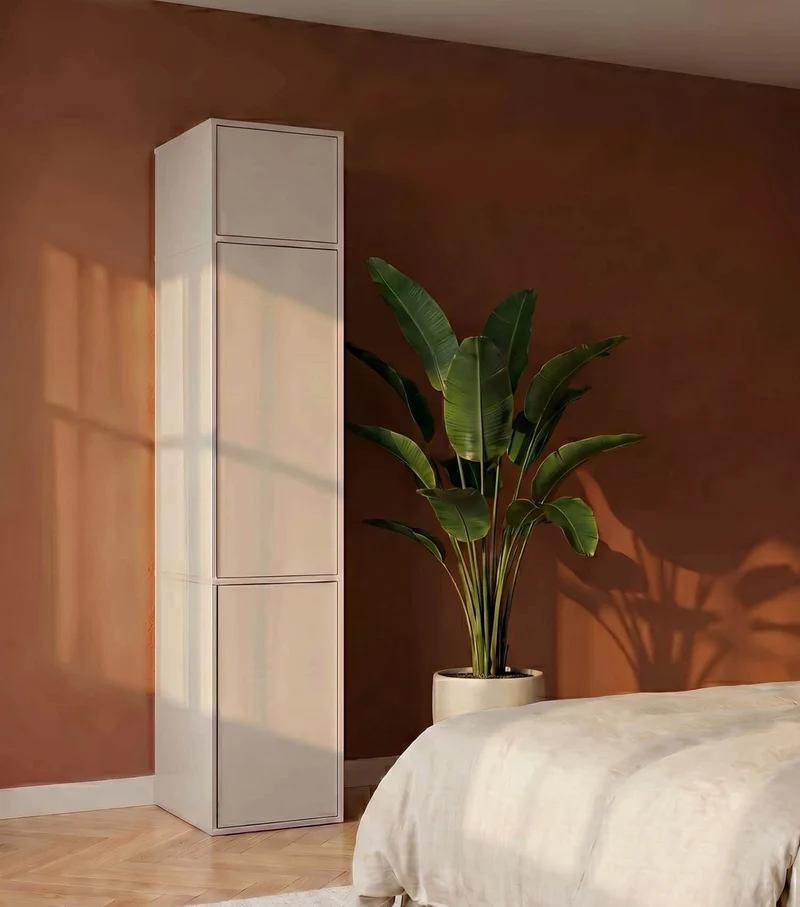 Kleiderschrank in Kaschmir-Beige 'Robe'