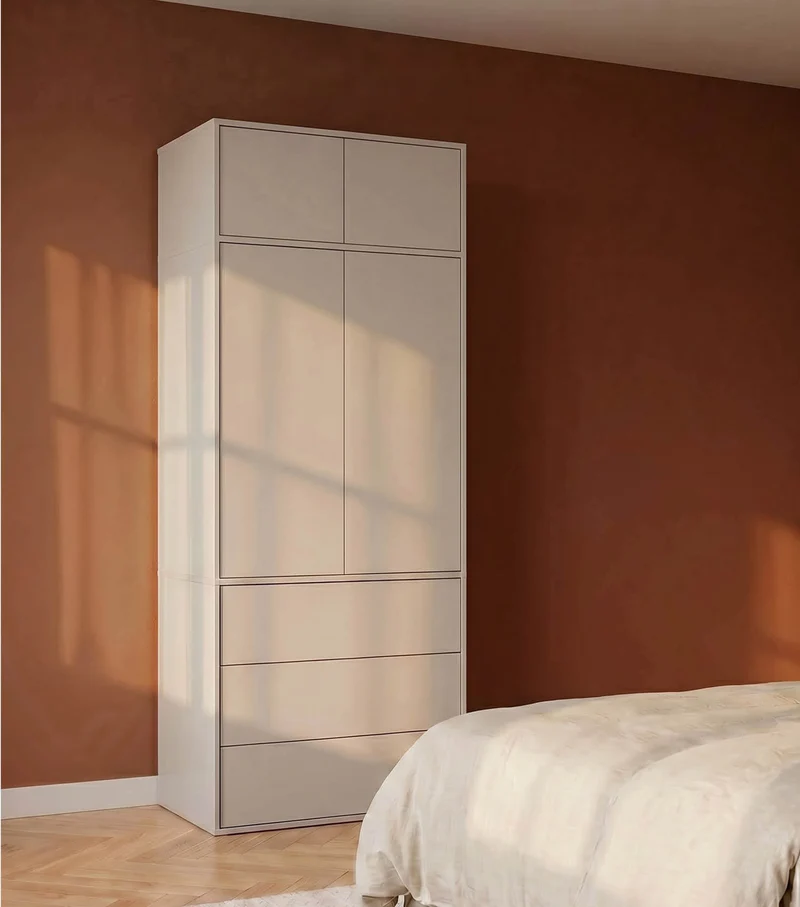 Kleiderschrank in Kaschmir-Beige 'Robe'