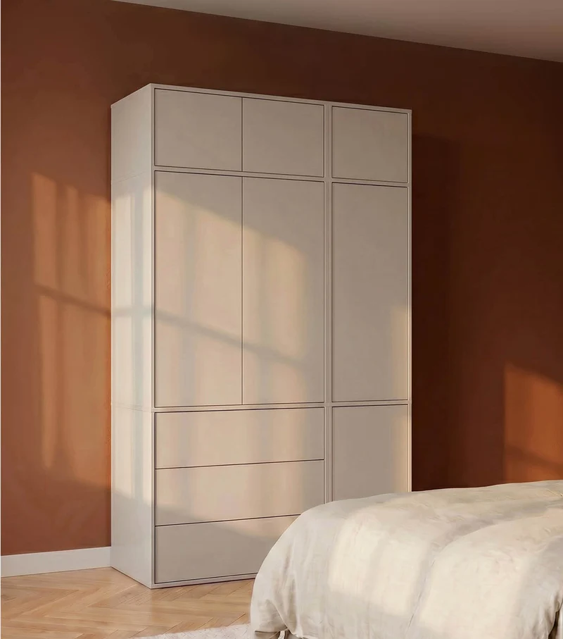 Kleiderschrank in Kaschmir-Beige 'Robe'