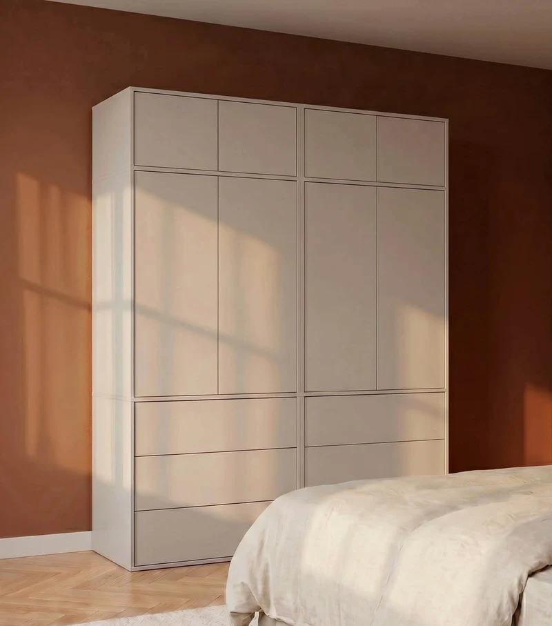 Kleiderschrank in Kaschmir-Beige 'Robe'