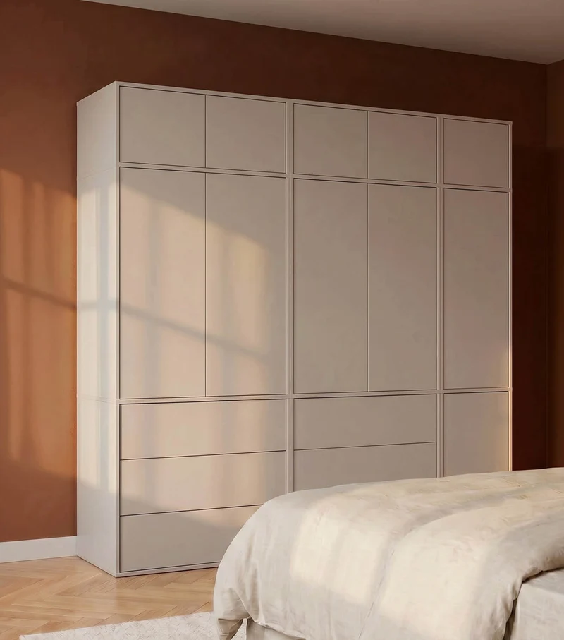 Kleiderschrank in Kaschmir-Beige 'Robe'