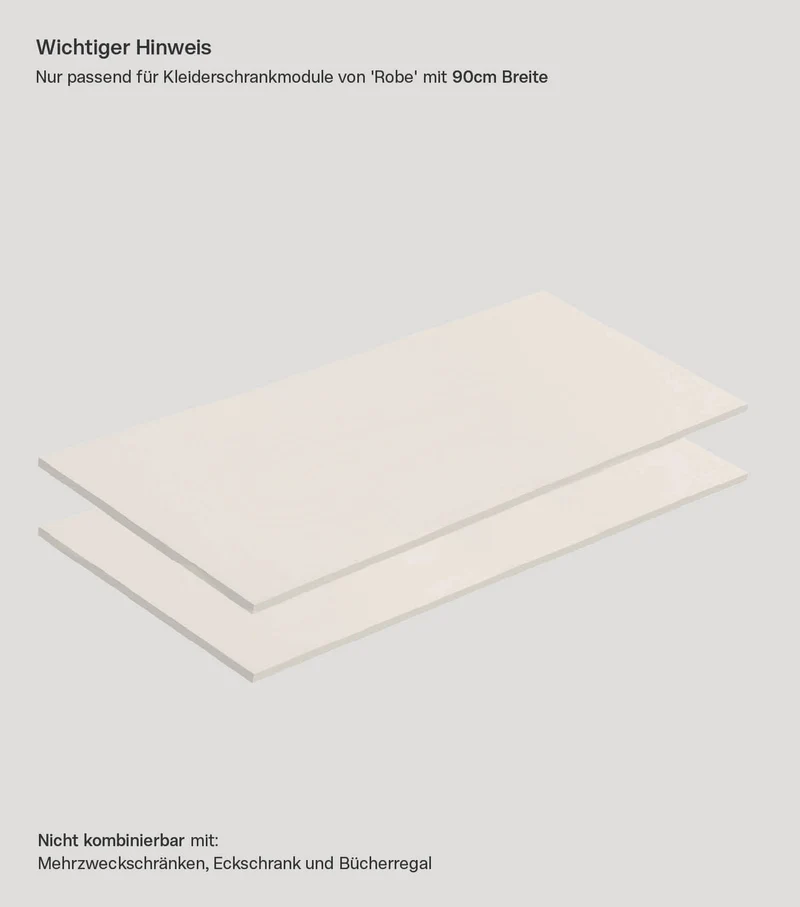 Kleiderschrank-Einlegeböden 'Die Einleger' für 'Robe'