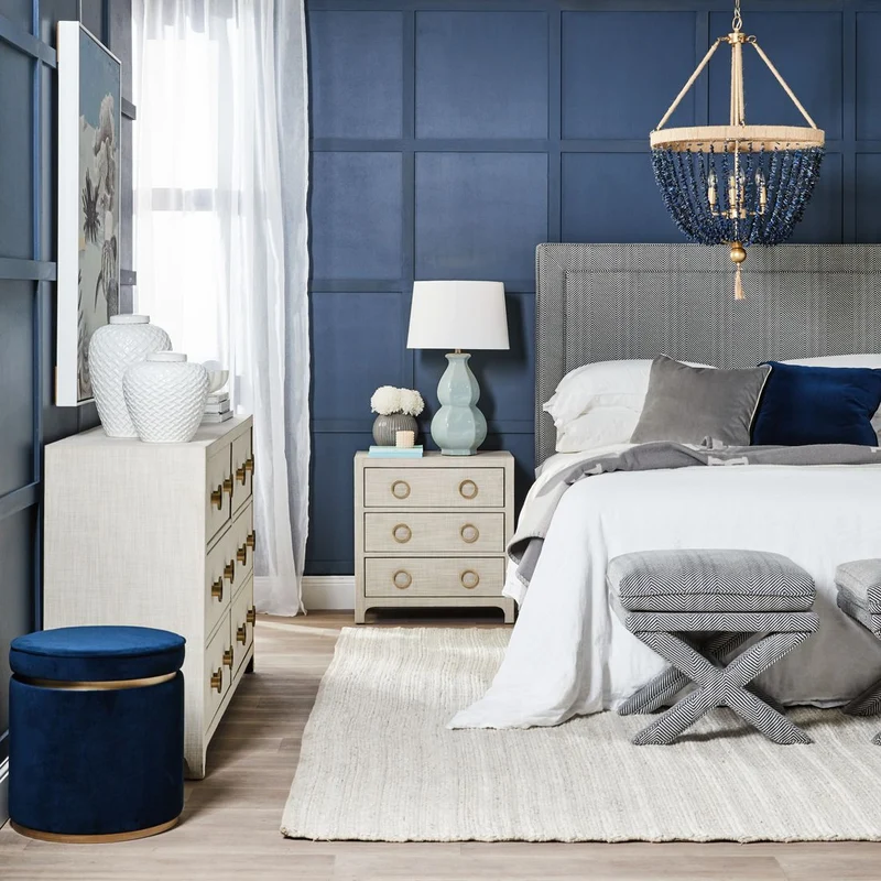 Stool - Linen Ottoman