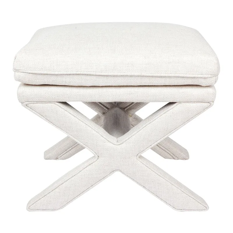 Stool - Linen Ottoman