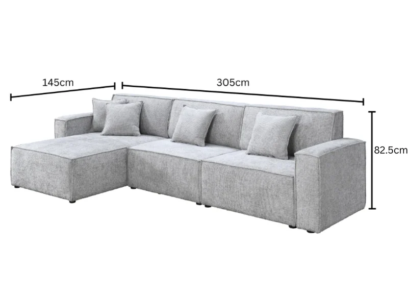 3 Seater with Reversible Chaise