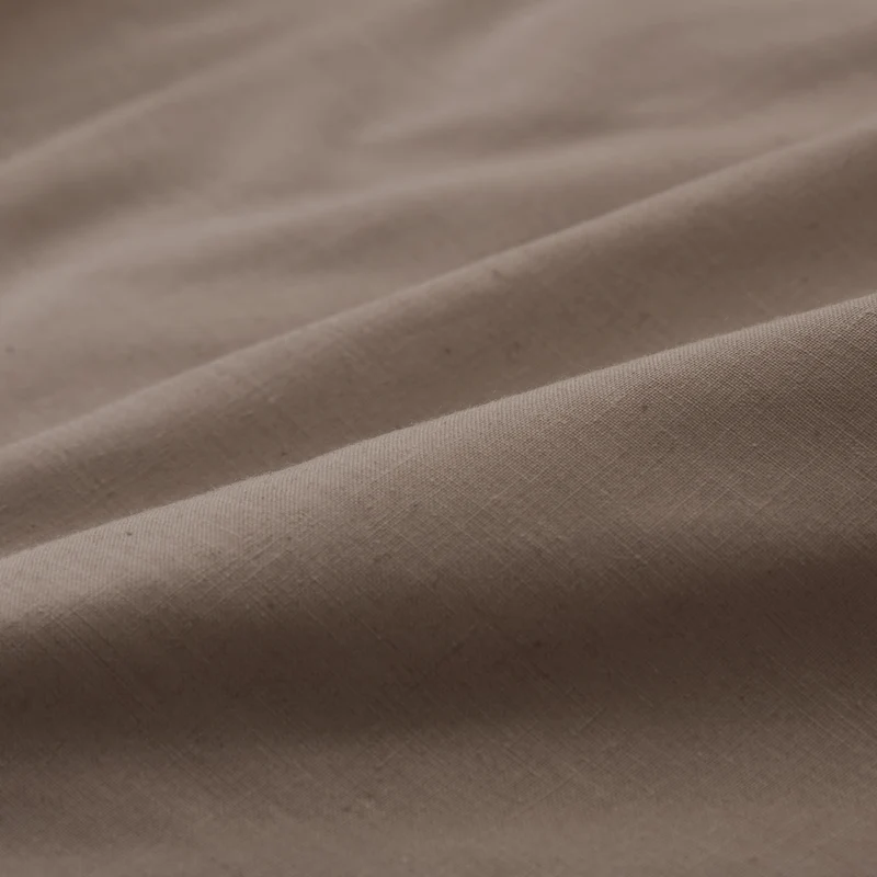 LUMALAND Premium Bettwäsche Everyday - Ganzjahres Bettbezug 155x200 cm & Kissenbezug 80x80 cm - Taupe