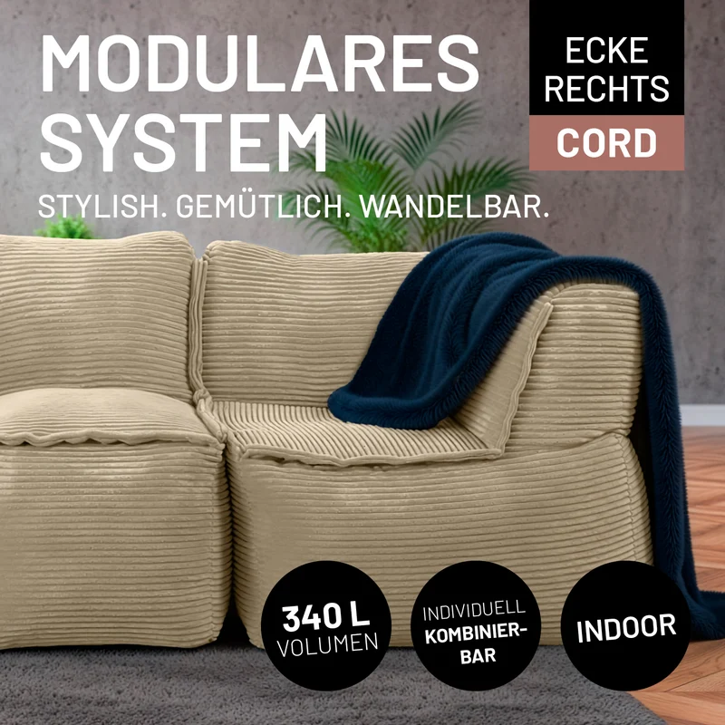 Modulares System CORD - Ecke rechts