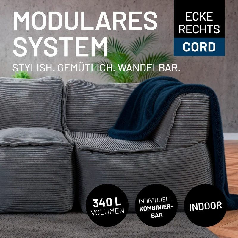 Modulares System CORD - Ecke rechts