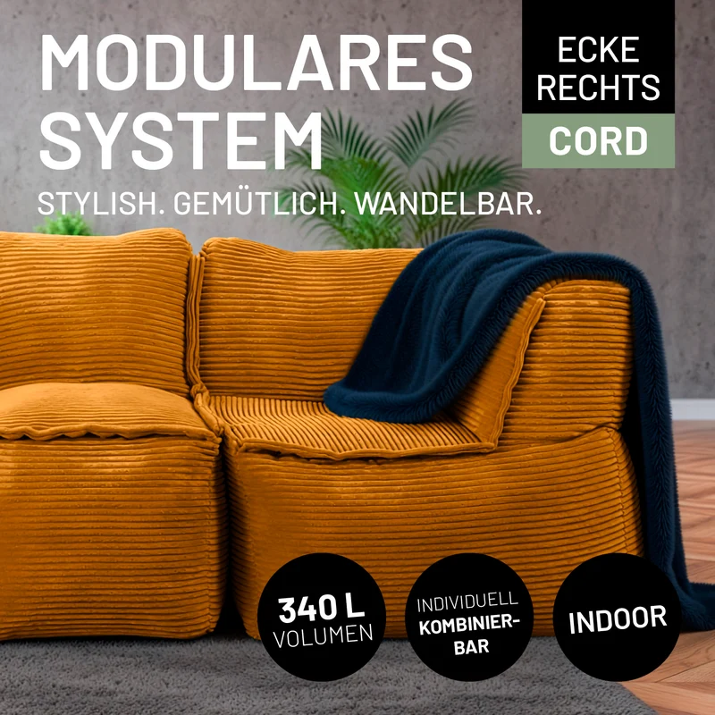 Modulares System CORD - Ecke rechts
