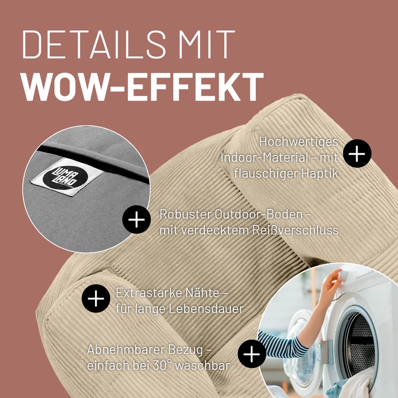 Modulares System CORD - Sitzsack-Sessel