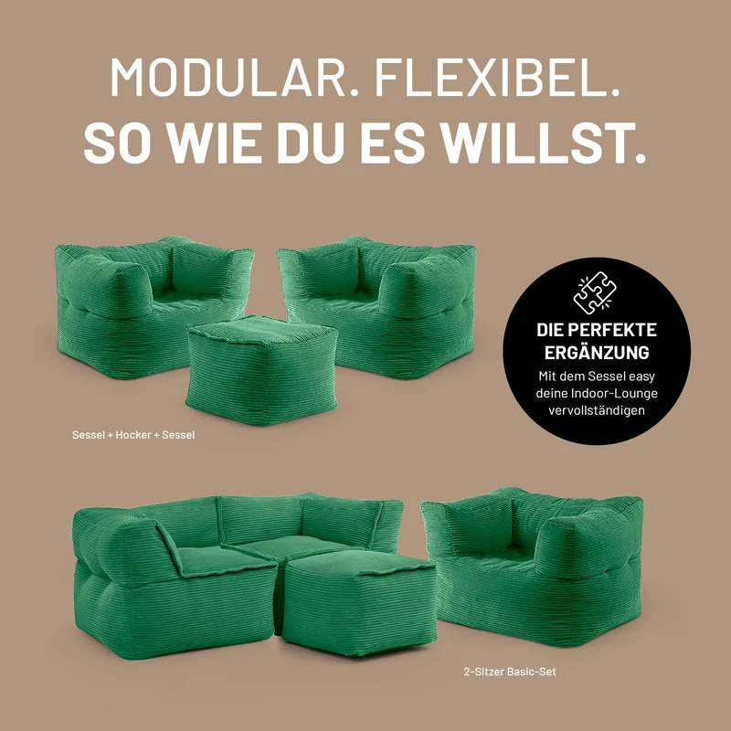 Modulares System CORD - Sitzsack-Sessel