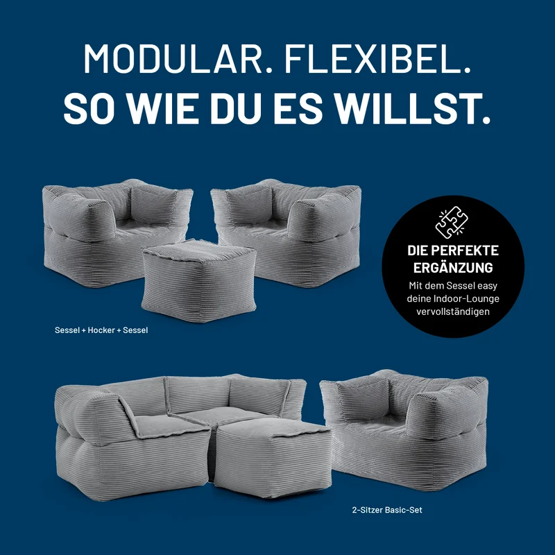 Modulares System CORD - Sitzsack-Sessel