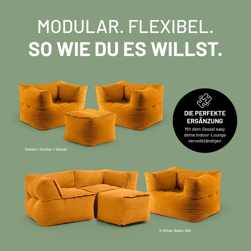 Modulares System CORD - Sitzsack-Sessel