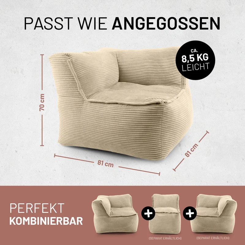 Modulares System CORD - Ecke links