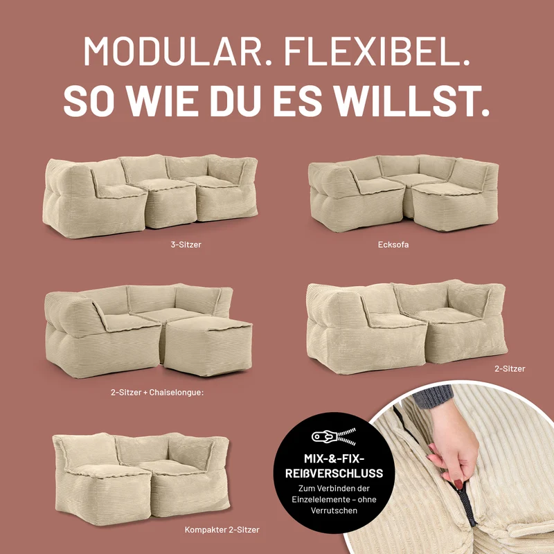 Modulares System CORD - Ecke links