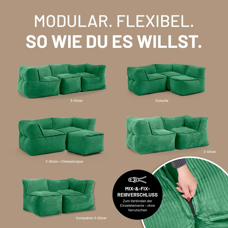 Modulares System CORD - Ecke links