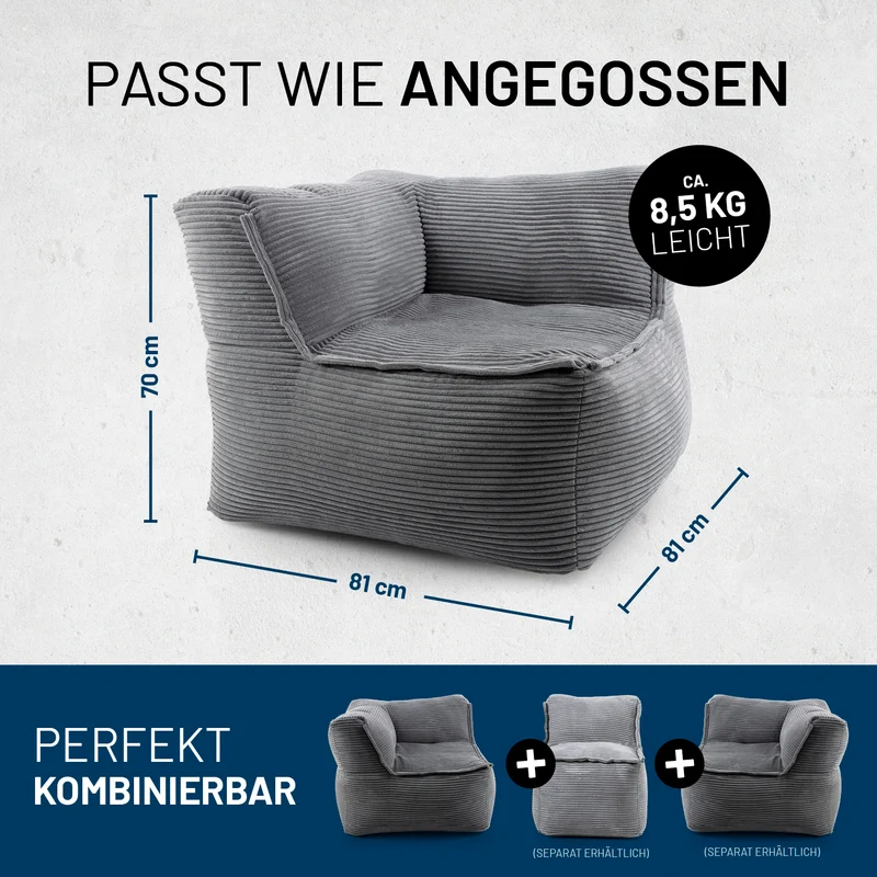 Modulares System CORD - Ecke links