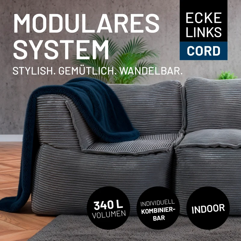 Modulares System CORD - Ecke links