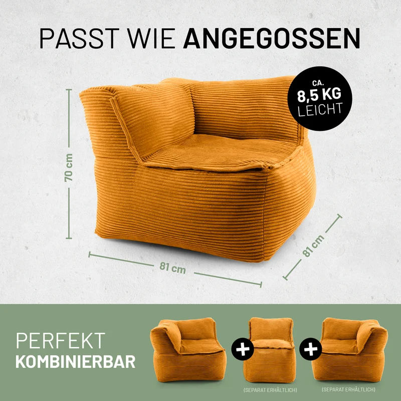 Modulares System CORD - Ecke links