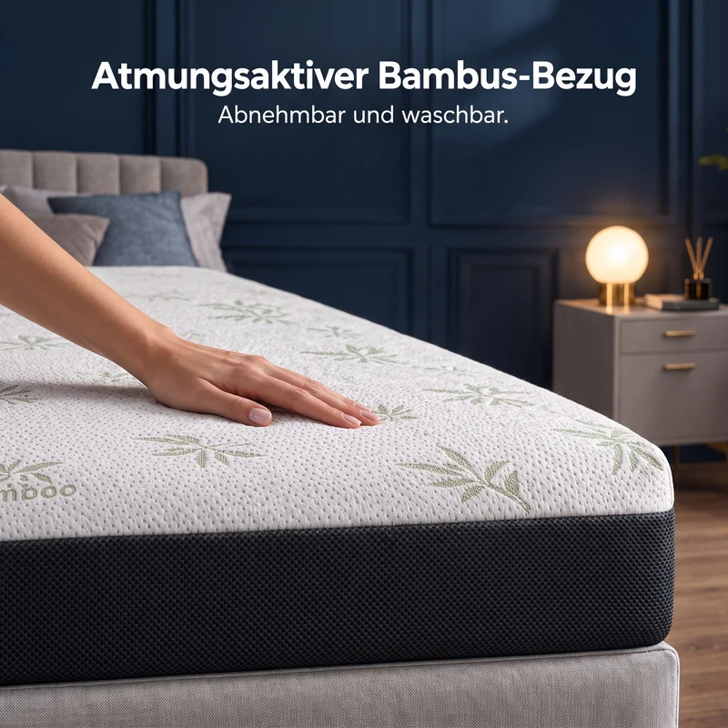 Premium+ Komfort Topper - Matratzen-Topper mit Gel-Memory-Schaum