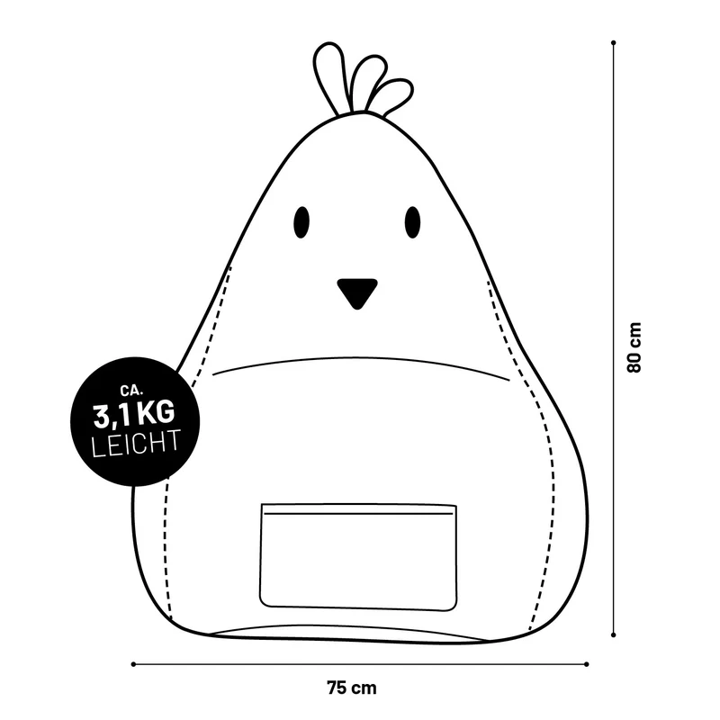 Kindersitzsack Chick