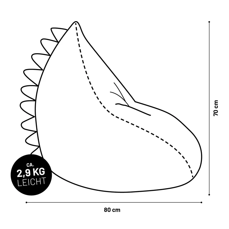 Kindersitzsack Monster