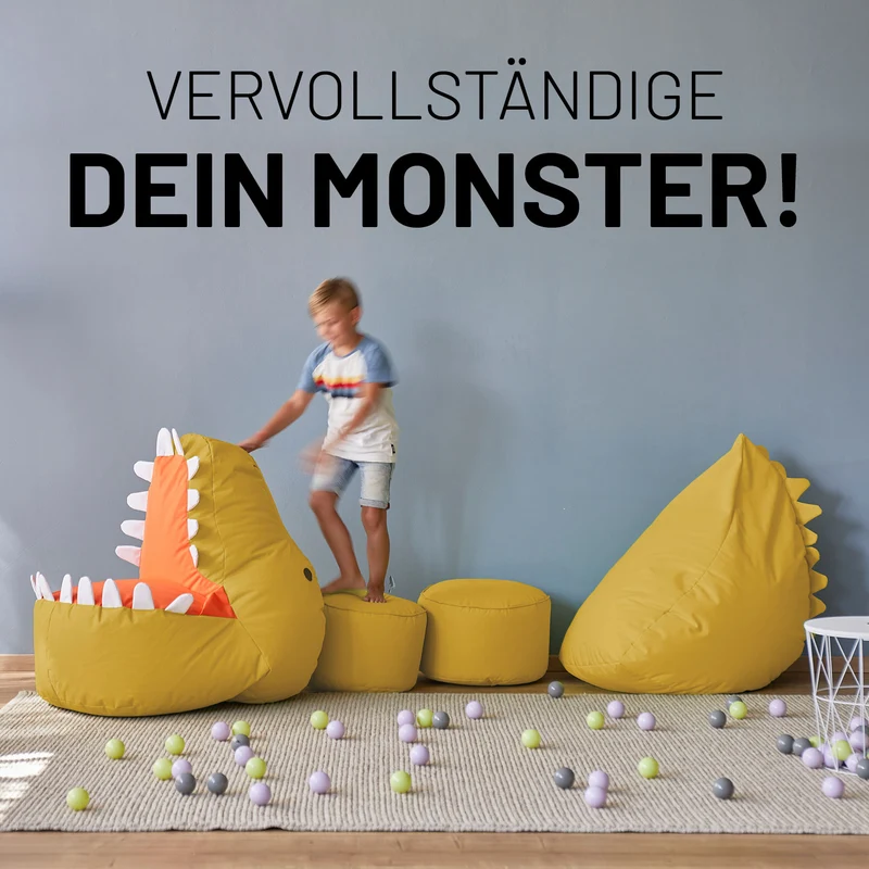 Kindersitzsack Monster