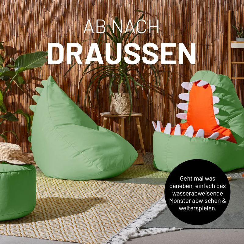 Kindersitzsack Monster