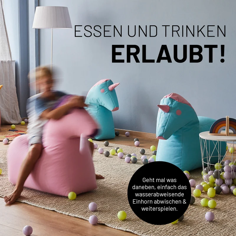 Kindersitzsack Einhorn