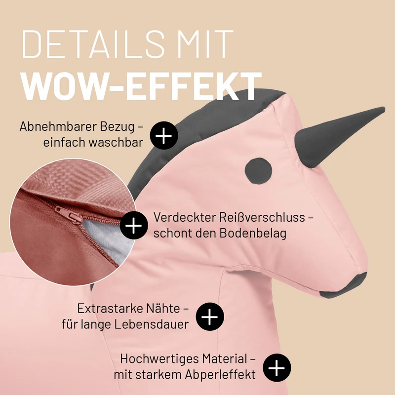 Kindersitzsack Einhorn