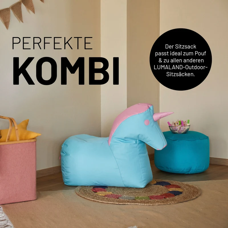 Kindersitzsack Einhorn