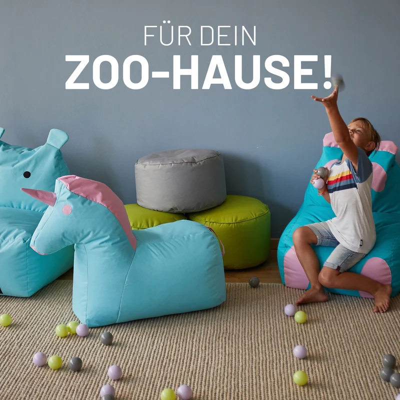 Kindersitzsack Einhorn