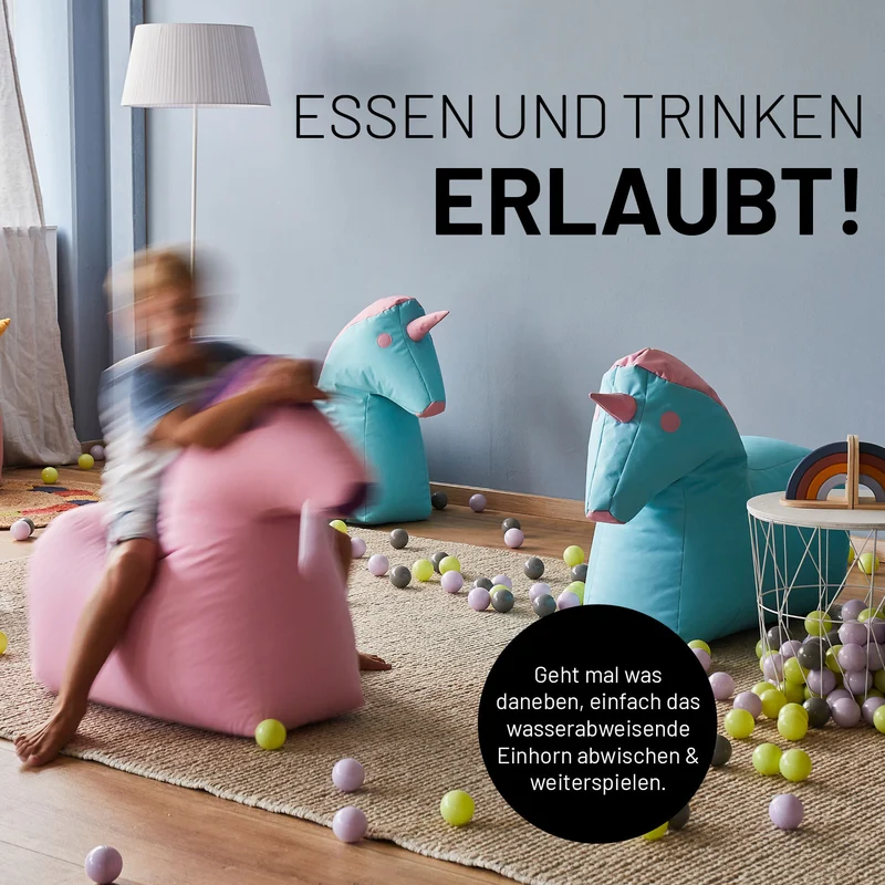 Kindersitzsack Einhorn