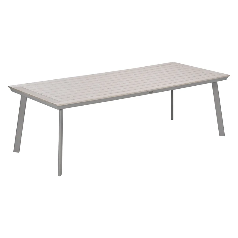 Garden Impressions Oklahoma/Vigo tuinset 6 personen taupe stapelbare stoelen 230 cm