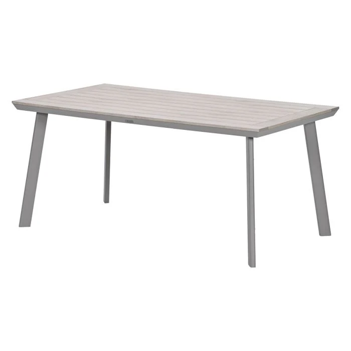 Garden Impressions Oklahoma/Vigo tuinset 4 personen taupe stapelbare stoelen 160 cm