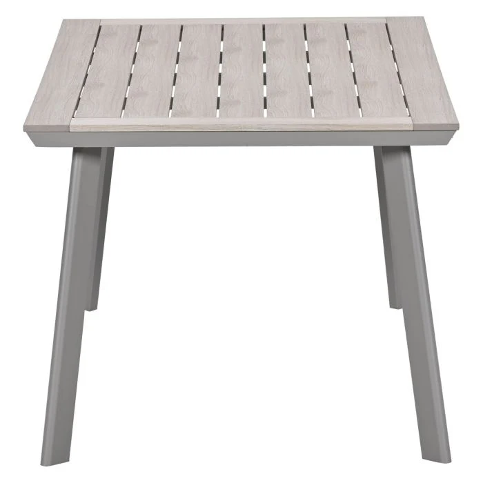 Garden Impressions Oklahoma/Vigo tuinset 4 personen taupe stapelbare stoelen 160 cm