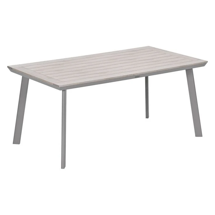 Garden Impressions Oklahoma/Vigo tuinset 4 personen taupe stapelbare stoelen 160 cm