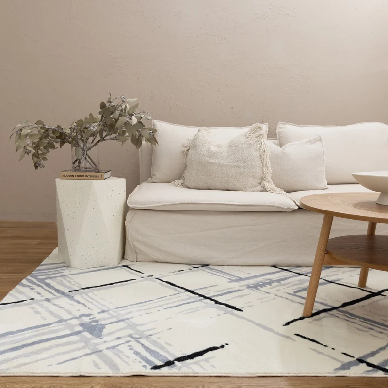 Cloud Geo Cream Blue