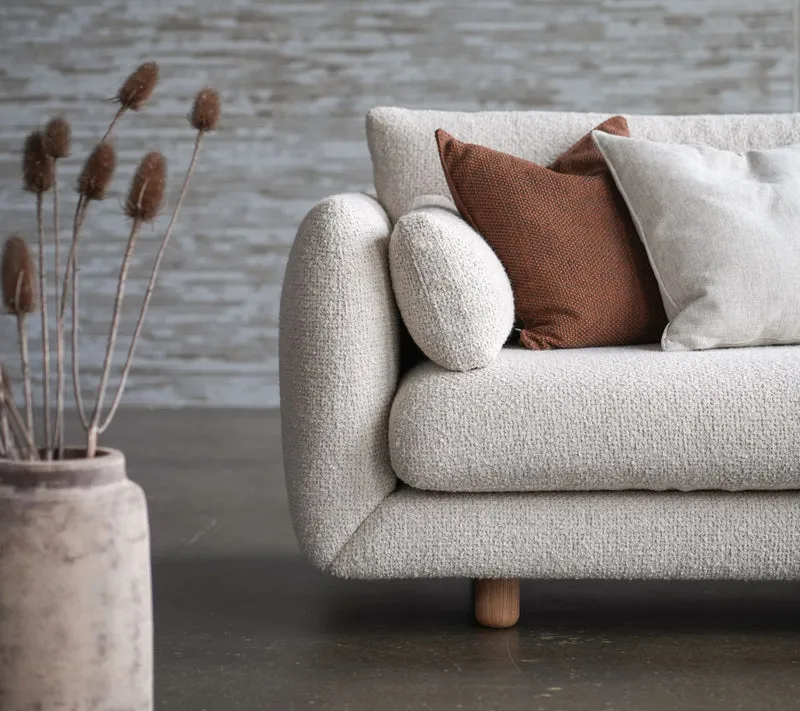 Bloom 2-seater sofa with chaise longue, right and plinth