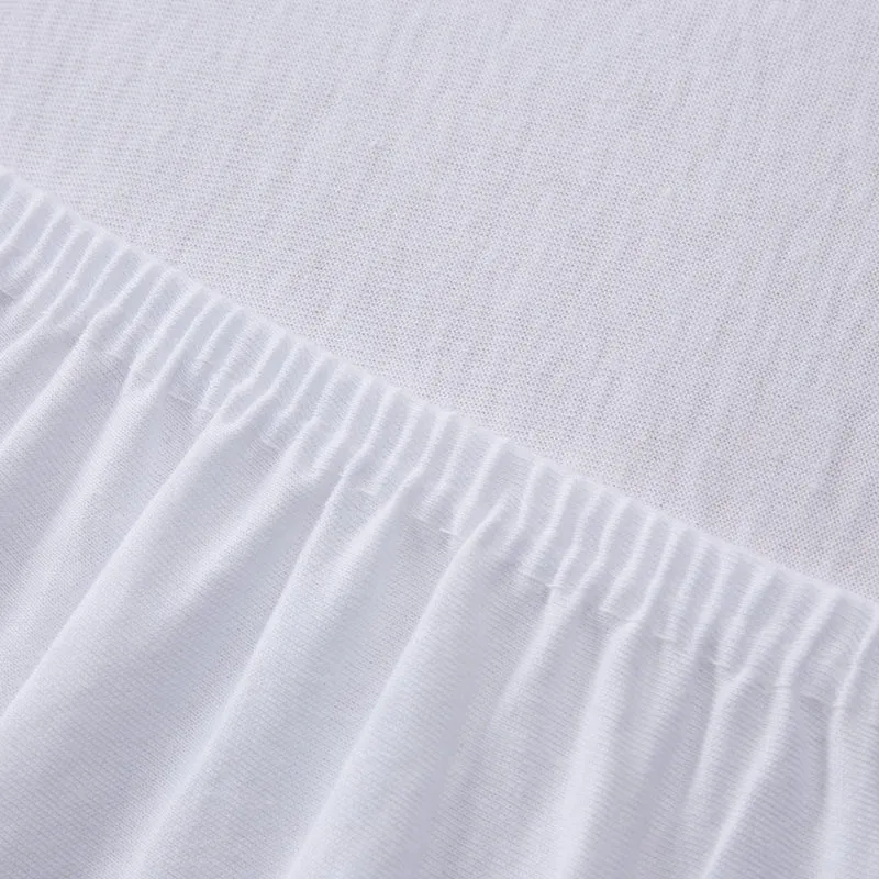 LUMALAND Comfort Jersey Spannbettlaken - 160 g/m² 100% Baumwolle - 100 x 200 cm - 120 x 200 cm - Weiß