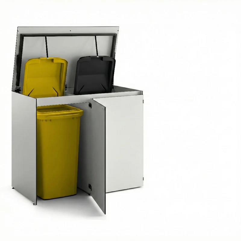 HIDEA Duo – Design Mülltonnenbox | 2x120L | wetterfest & modern