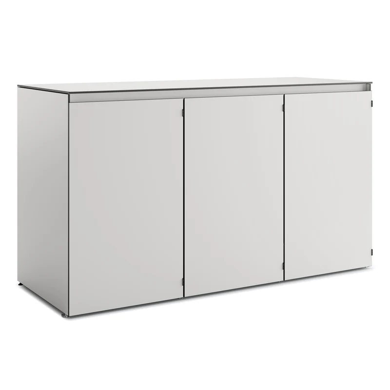 HIDEA Trio – Design Mülltonnenbox | 3 × 120 L | wetterfest & modern