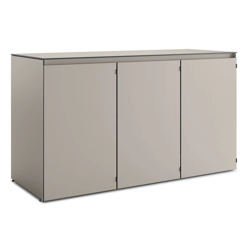 HIDEA Trio – Design Mülltonnenbox | 3 × 120 L | wetterfest & modern