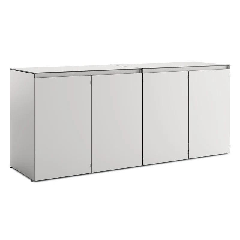 HIDEA Quattro – Design Mülltonnenbox | 4 × 240 L | wetterfest & modern