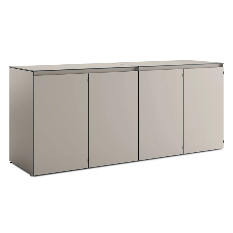 HIDEA Quattro – Design Mülltonnenbox | 4 × 240 L | wetterfest & modern
