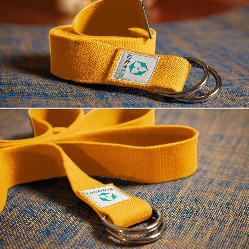 #DoYourYoga Yogagurt Madira - 100% Baumwolle - 250 x 3,8 cm - Gelb