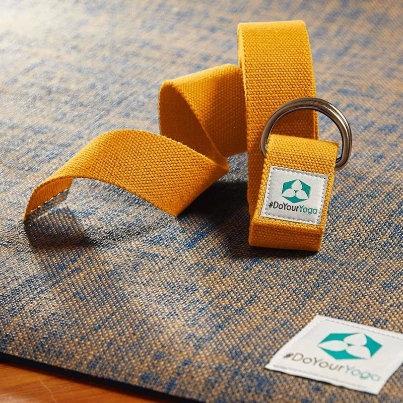 #DoYourYoga Yogagurt Madira - 100% Baumwolle - 250 x 3,8 cm - Gelb